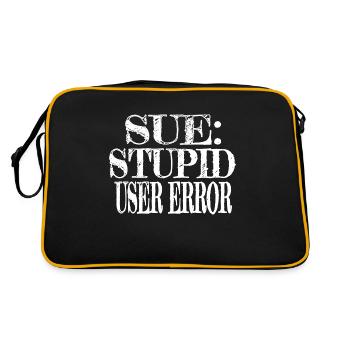 computer humour gift present present idea - Retro Bag - black/gold - Back