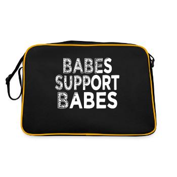 Blackpower LGBT Gift Idea Present Birthday Present - Retro Bag - black/gold - Back