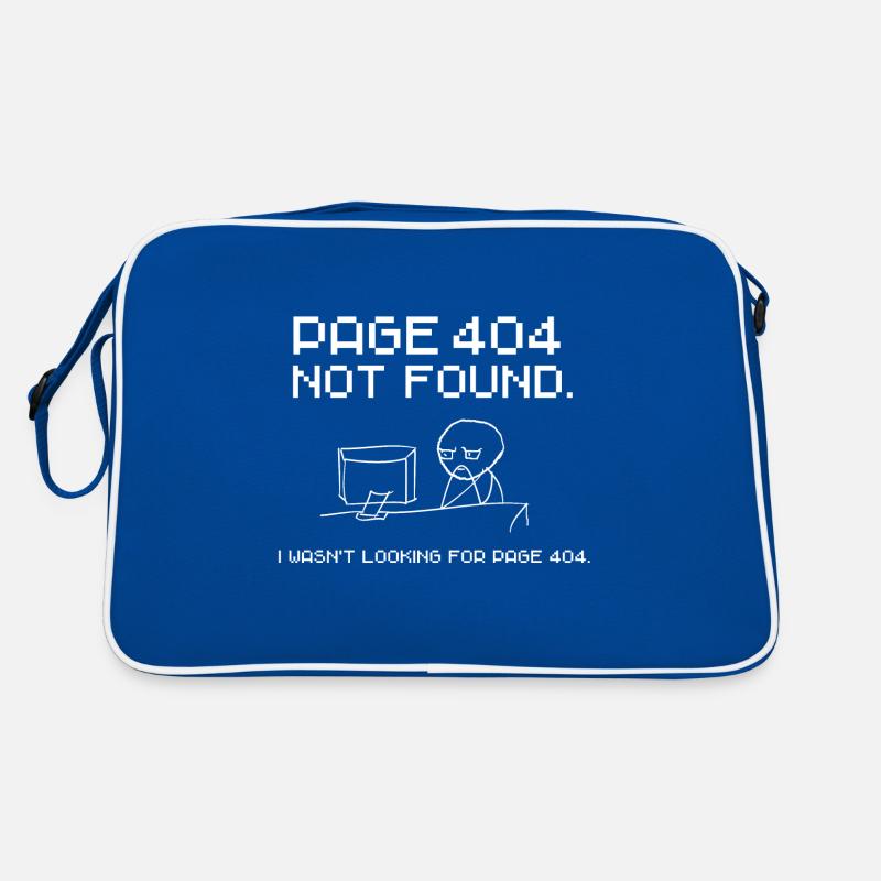 Error 404. Page not found. IT fun Retro Bag