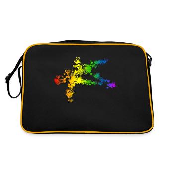 Pentagram Satan Devil gothic goth Occult Witch 2 - Retro Bag - black/gold - Back