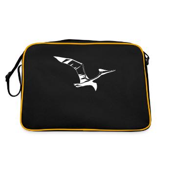 Pterosaurus pterodactyl dinosaur Cretaceous - Retro Bag - black/gold - Back