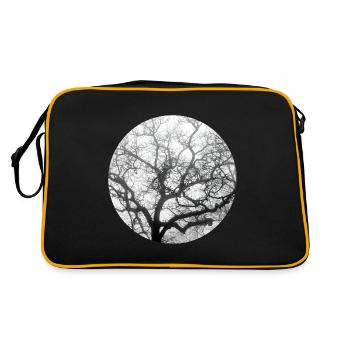 Nature fractale - Sac Retro - noir/or - Dos