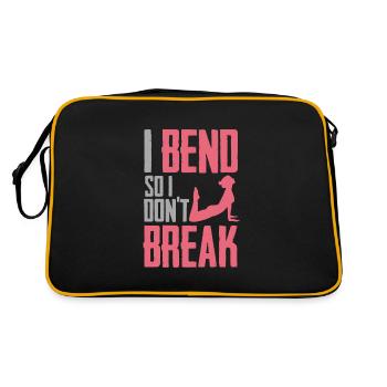 Chemise de yoga Cadeau de sport préféré des étudiants de yoga - Sac Retro - noir/or - Dos