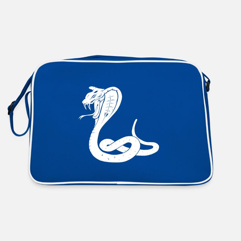 serpent cobra blanc Sac Retro