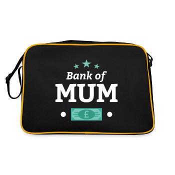 Banque de maman - Sac Retro - noir/or - Dos
