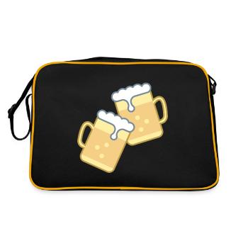 Tasse à bière - Sac Retro - noir/or - Dos