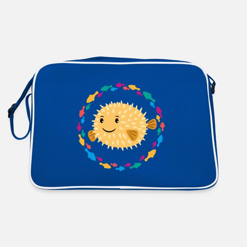 Kugelfisch Retro Tasche