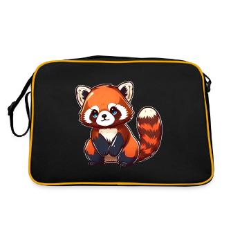 Red Panda - Retro Bag - black/gold - Back