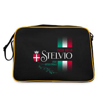 Passo Dello Stelvio 2021 Design - Retro Bag - black/gold - Back