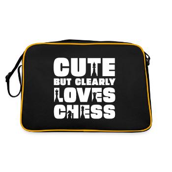 Mignon, mais aime clairement les échecs - Sac Retro - noir/or - Dos