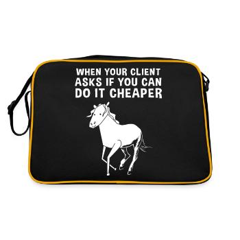 Graphic designer graphic designer artist - Retro Bag - black/gold - Back