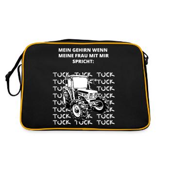 Steyr Tracteur Steyr Austria /Agriculteur / Enfant du village - Sac Retro - noir/or - Dos