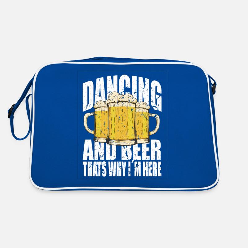 Dancing and beer saying funny Retro Bag