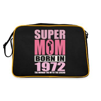 Anniversaire de maman 1972 | Super Maman - Sac Retro - noir/or - Dos