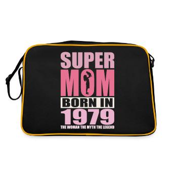Anniversaire de maman 1979 | Super Maman - Sac Retro - noir/or - Dos