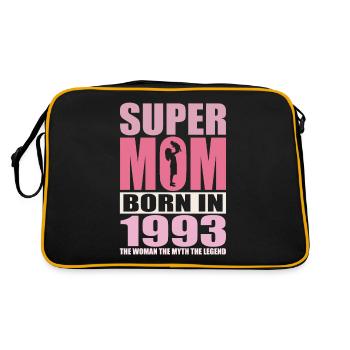 Anniversaire de maman 1993 | Super Maman - Sac Retro - noir/or - Dos