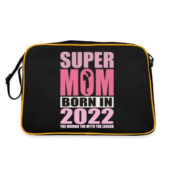 Maman Anniversaire 2022 | Super Maman - Sac Retro - noir/or - Dos