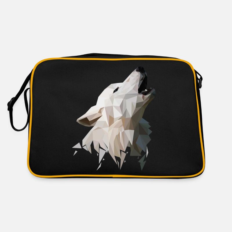 Wolf Polygon Moderne Sac Retro