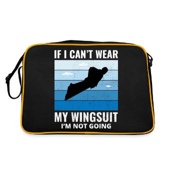 Wingsuit volant Base Jumping Parachutisme Wingsuit - Sac Retro - noir/or - Dos
