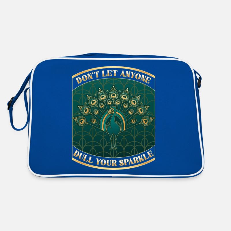 Pfau Art Deco Don’t let anyone dull your sparkle Retro Tasche