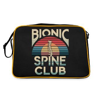 Bionic Spine Club 12 - Retro Tasche - Schwarz/Gold - Hinten