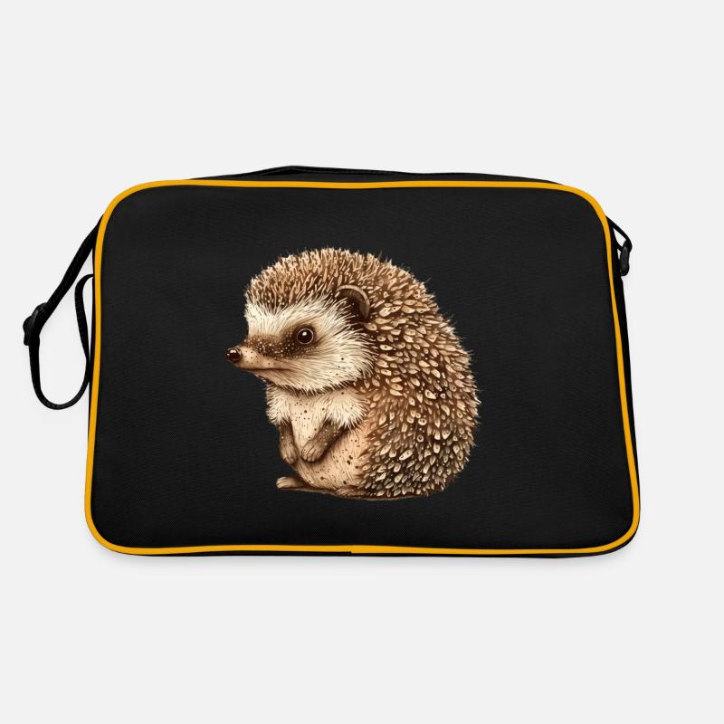 Cute vintage hedgehog Retro Bag