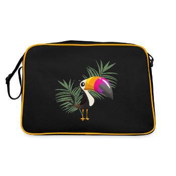toucan - Retro Bag - black/gold - Back