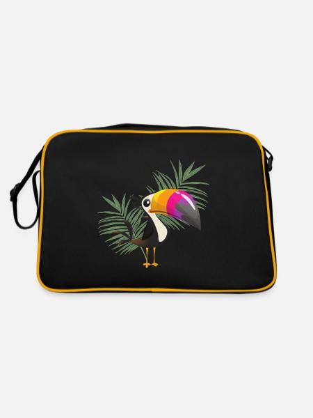 Tukan - Sac Retro - noir/or - Dos