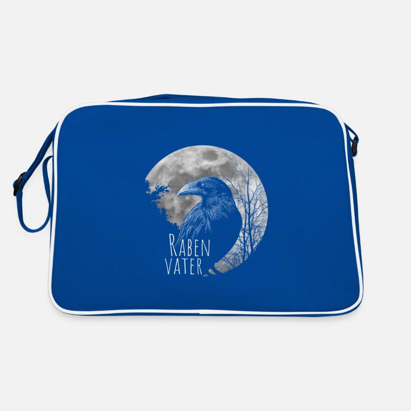 Rabenvater schwarzer Gothic Vater Vatertag Rabe Retro Tasche