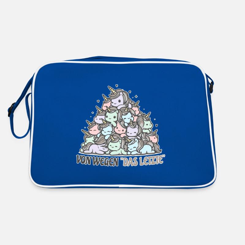 Lustiger Einhorn Spruch Retro Tasche
