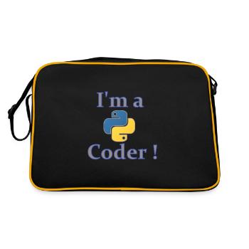 iam python code - Retro Bag - black/gold - Back