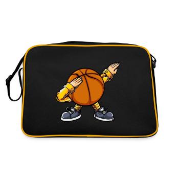 Dabbing basket-ball - Sac Retro - noir/or - Dos