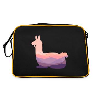 Llama - Retro Bag - black/gold - Back
