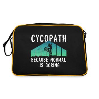 Cycopath - Retro Tasche - Schwarz/Gold - Hinten