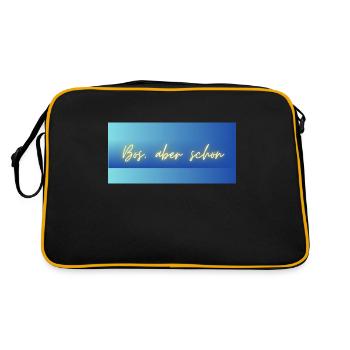 Bös, aber schön - Sac Retro - noir/or - Dos