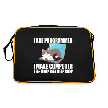 I are programmer - Retro Bag - black/gold - Back