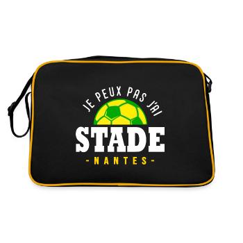 Je peux pas j ai Stade Nantes football - Sac Retro - noir/or - Dos