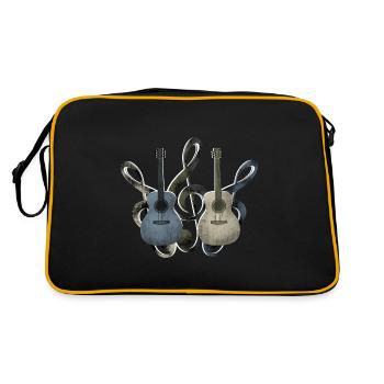 Guitar clef - Retro Bag - black/gold - Back