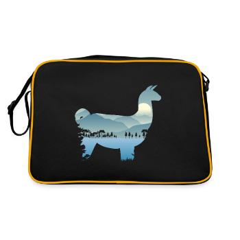 Llama - Retro Bag - black/gold - Back