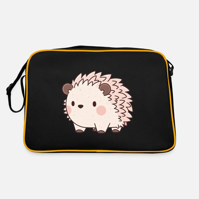 Süßer Vintage Igel Retro Tasche