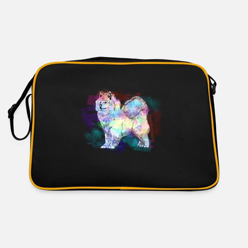 Samojede Samojeden Hundebesitzer Hund Hunde Retro Tasche