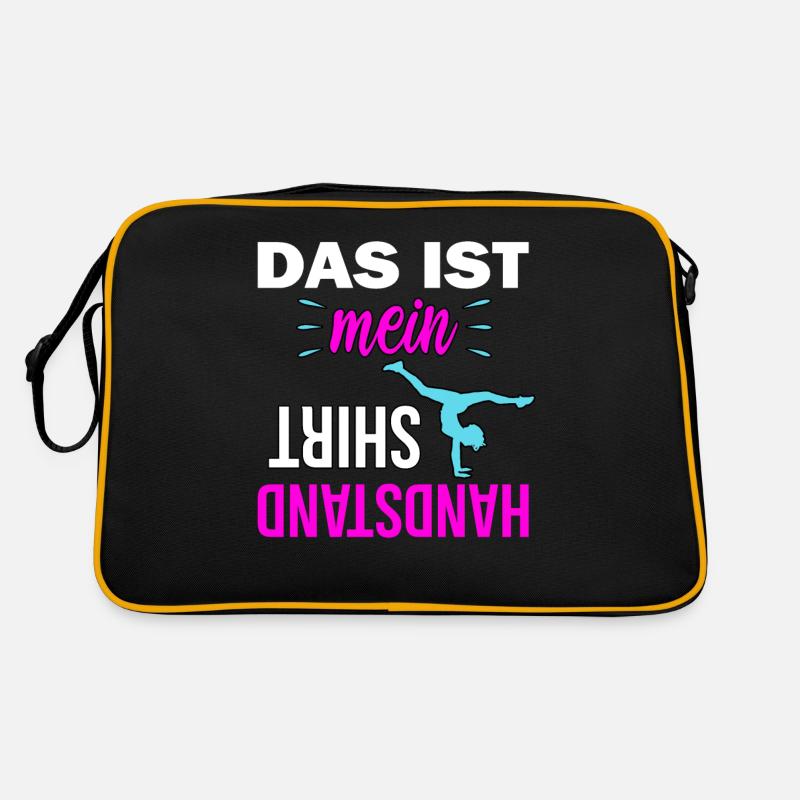 Handstand Mädchen Akrobatik Retro Tasche