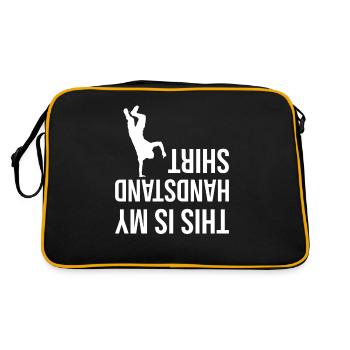 This is my Handstand Shirt - Retro Bag - black/gold - Back