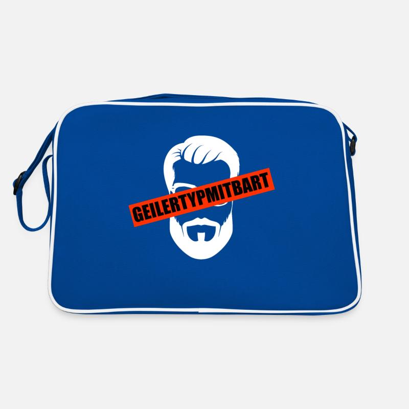 Bart Bartträger Mann Bärte Retro Tasche
