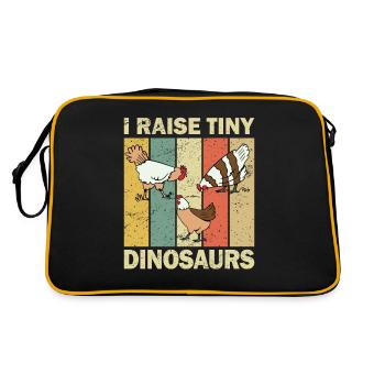 Chicken breeder chicken coop chickens - Retro Bag - black/gold - Back