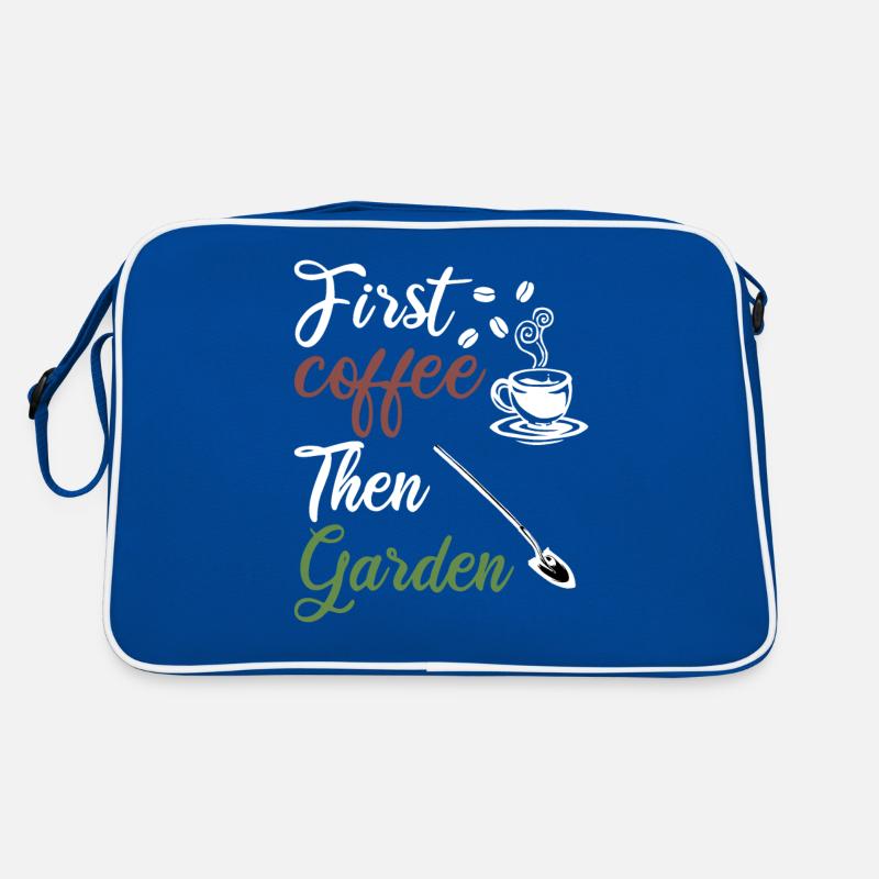 Garten Morgenmuffel Kaffee Gärtner Gartenarbeit Retro Tasche