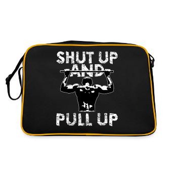 Shut Up and Pull up | Calisthenics Traction - Sac Retro - noir/or - Dos