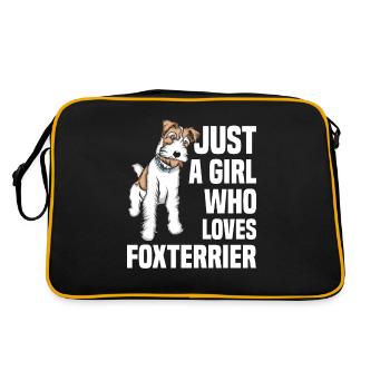 Fox Terrier Wirehair | fox terrier - Retro Bag - black/gold - Back