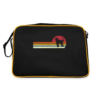 Airedale Terrier Retro - Sac Retro - noir/or - Dos