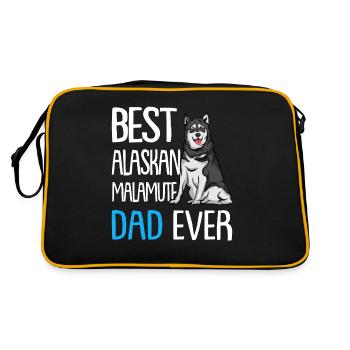 Alaskan Malamute - Retro Bag - black/gold - Back